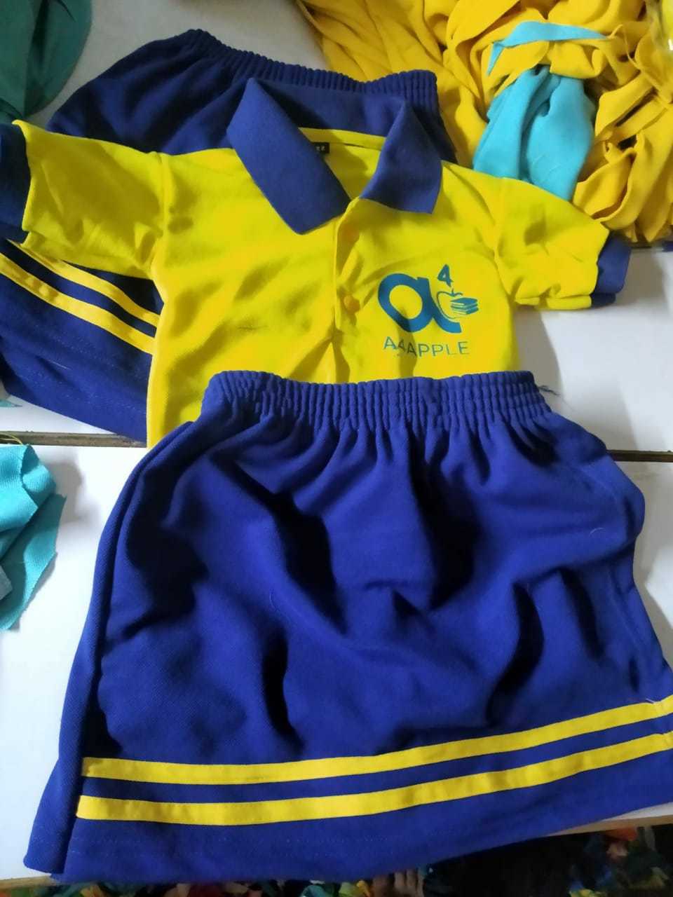 School Uniform - Cotton And Polyester, Pre School Customized For Boys, Age 2 To 6, Short Long Sleeve Polo Shirt With Customer Logo Embroidery, Anti Wrinkle, Washable