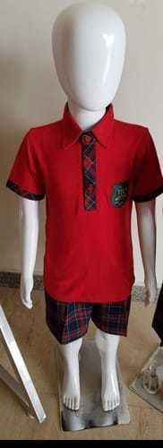School Uniform - Cotton And Polyester, Pre School Customized For Boys, Age 2 To 6, Short Long Sleeve Polo Shirt With Customer Logo Embroidery, Anti Wrinkle, Washable