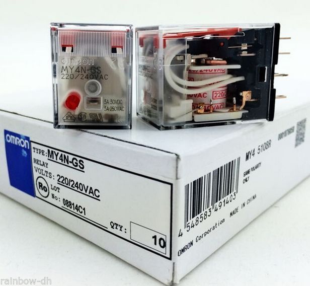 Omron Relay - My4n-gs, 24 Volt Vdc | Plastic Material, Suitable For Various Automation Applications