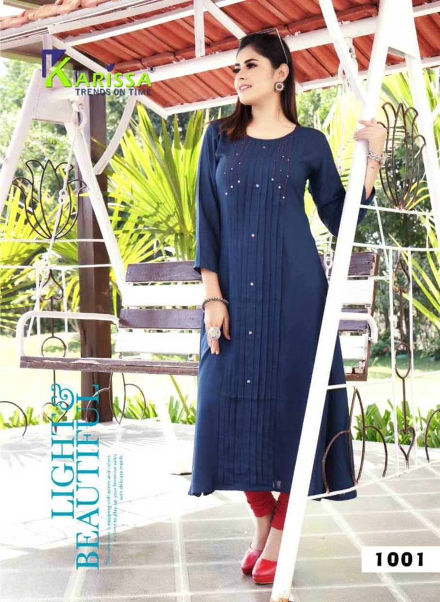 Heavy Rayon Slub Handwork With Stitch Pattern - Sizes M(38)-3xl(46), Length 48 Inch | Cool Dry, Quick Dry, 3-4th Sleeve Style, Customizable Logo