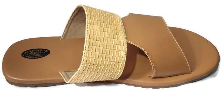 Light Brown & Cream Slippers For Men