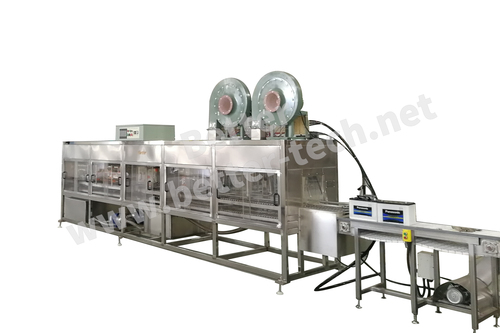 Battery washing and drying machine