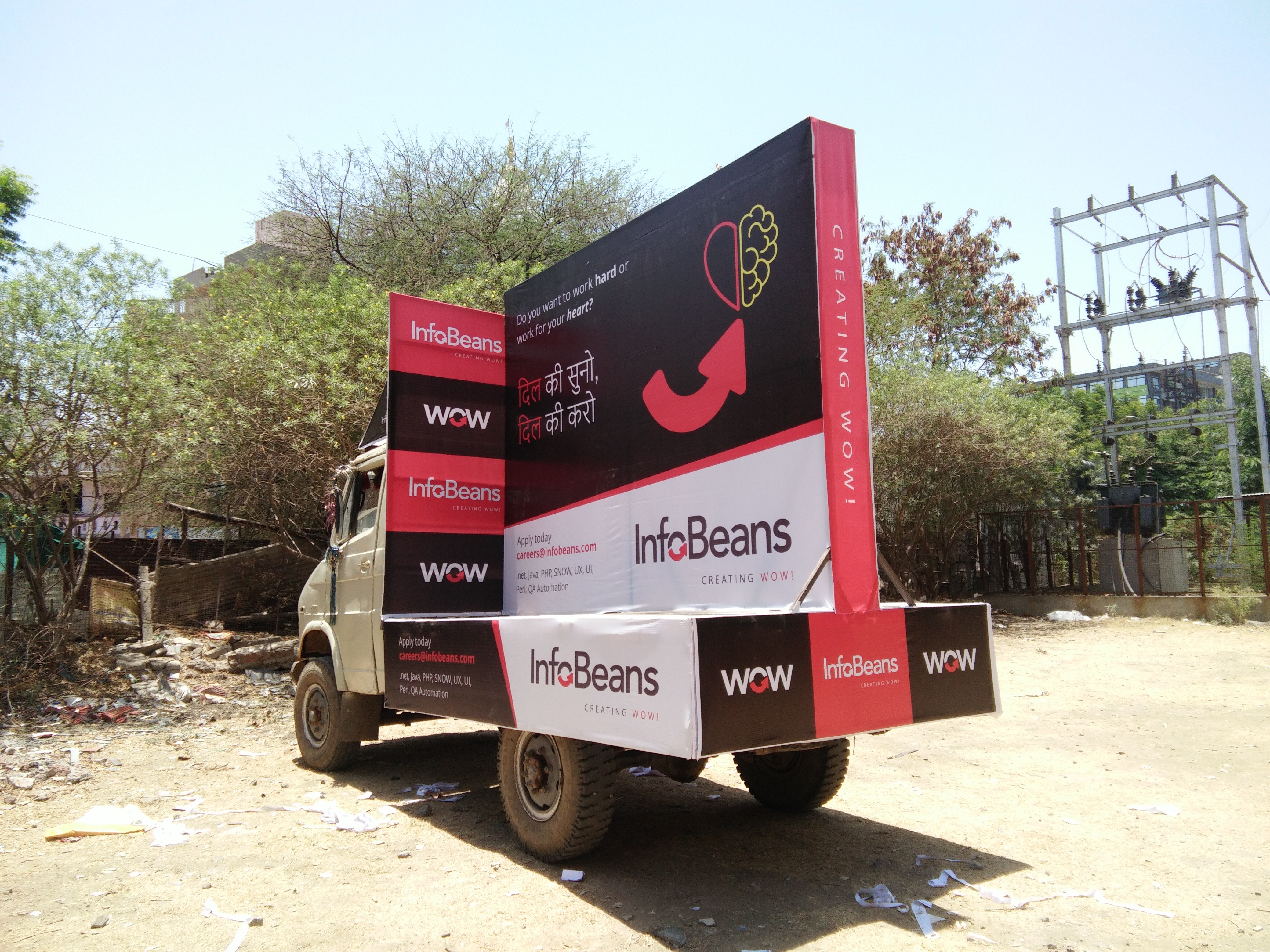 Mobile Van - Metal/fabric Structure, Vinyl Print Material, Variable Dimensions | Mobile Advertising For Events, Roadshows & Promotions