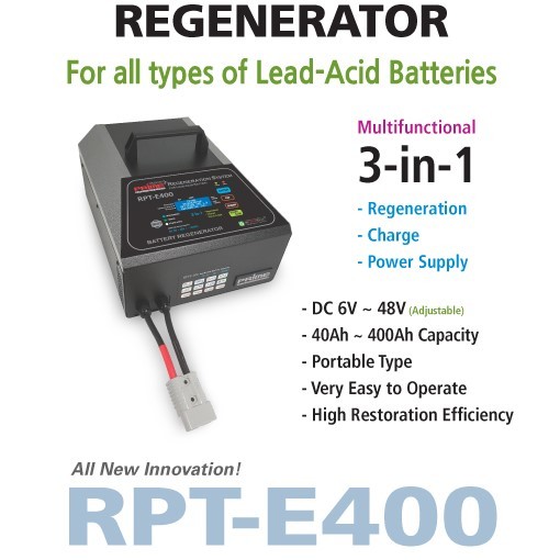 Rpt-e400 Battery Regenerator For Lead Acid - Dimension (L*w*h): 34.5*44*23 Centimeter (Cm)