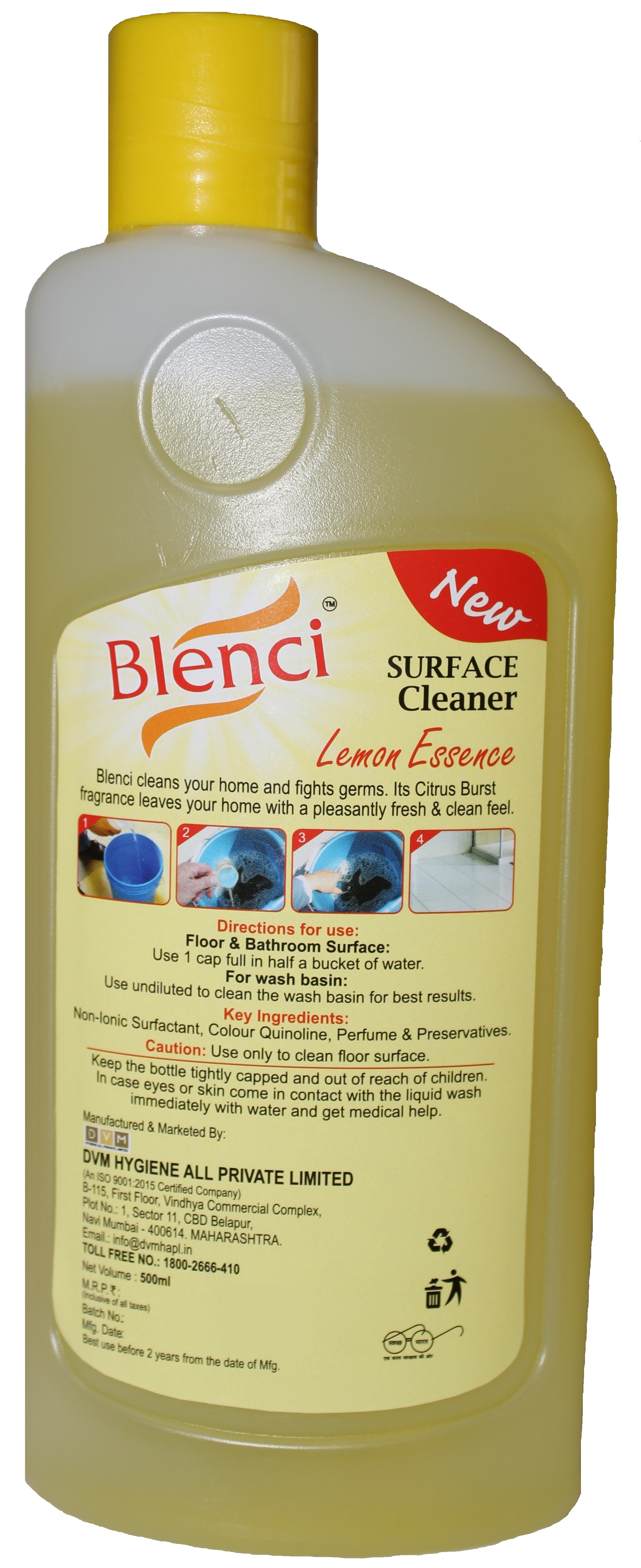 Lemon Surface Cleaner Shelf Life: 2 Years