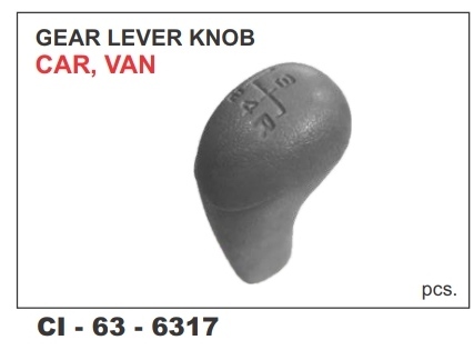 Gear Lever Knob Car, Van - Durable Plastic Material, Universal Fit for 4-Wheeler Vehicles | Comes with Warranty for Peace of Mind