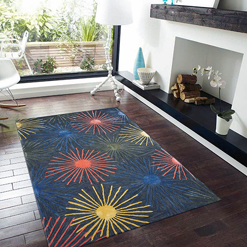 वूल-विस्कोस हैंड टफ्टेड कार्पेट को साफ करना आसान है