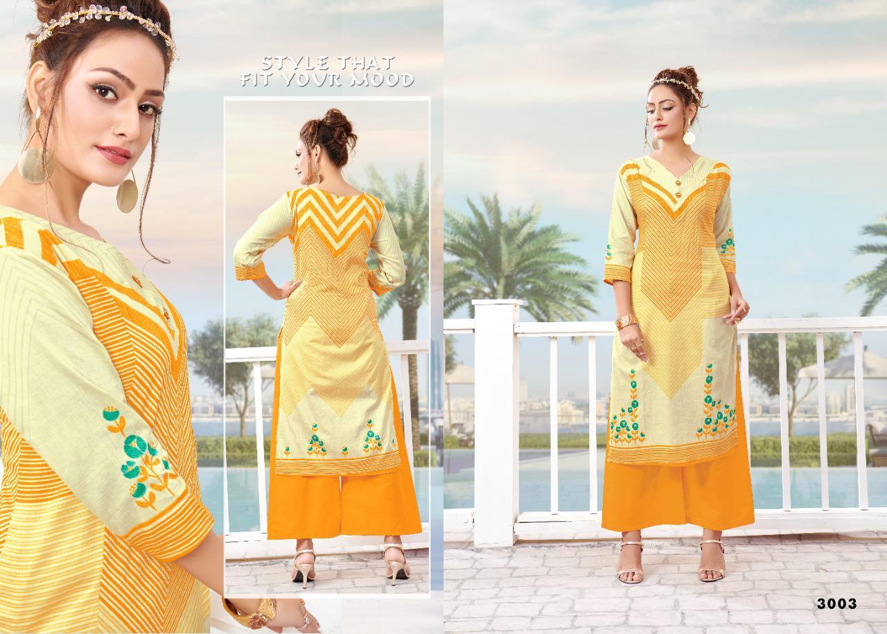 Washable Premium Cotton Kurti With Plazzo