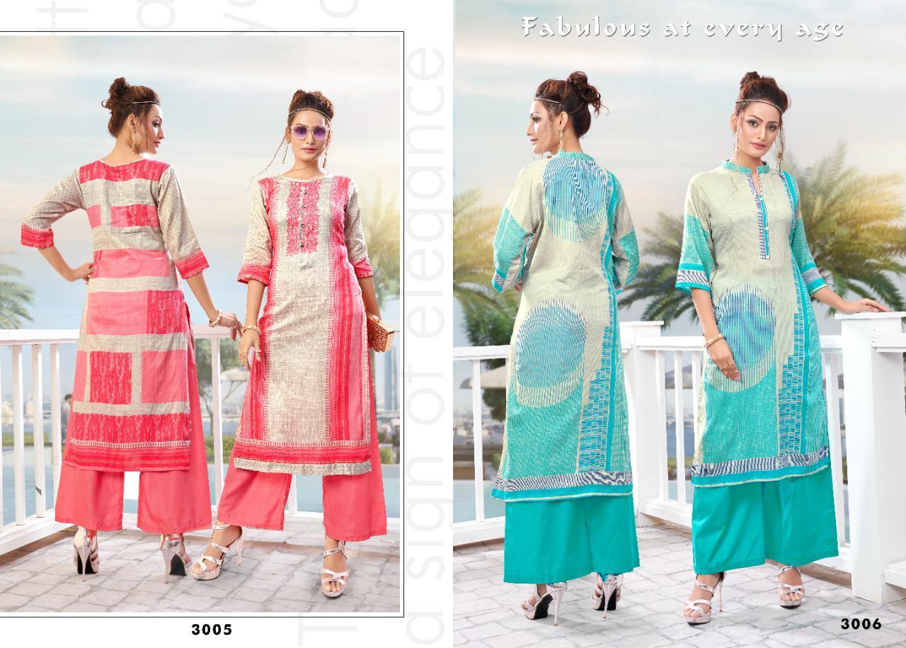 Washable Premium Cotton Kurti With Plazzo