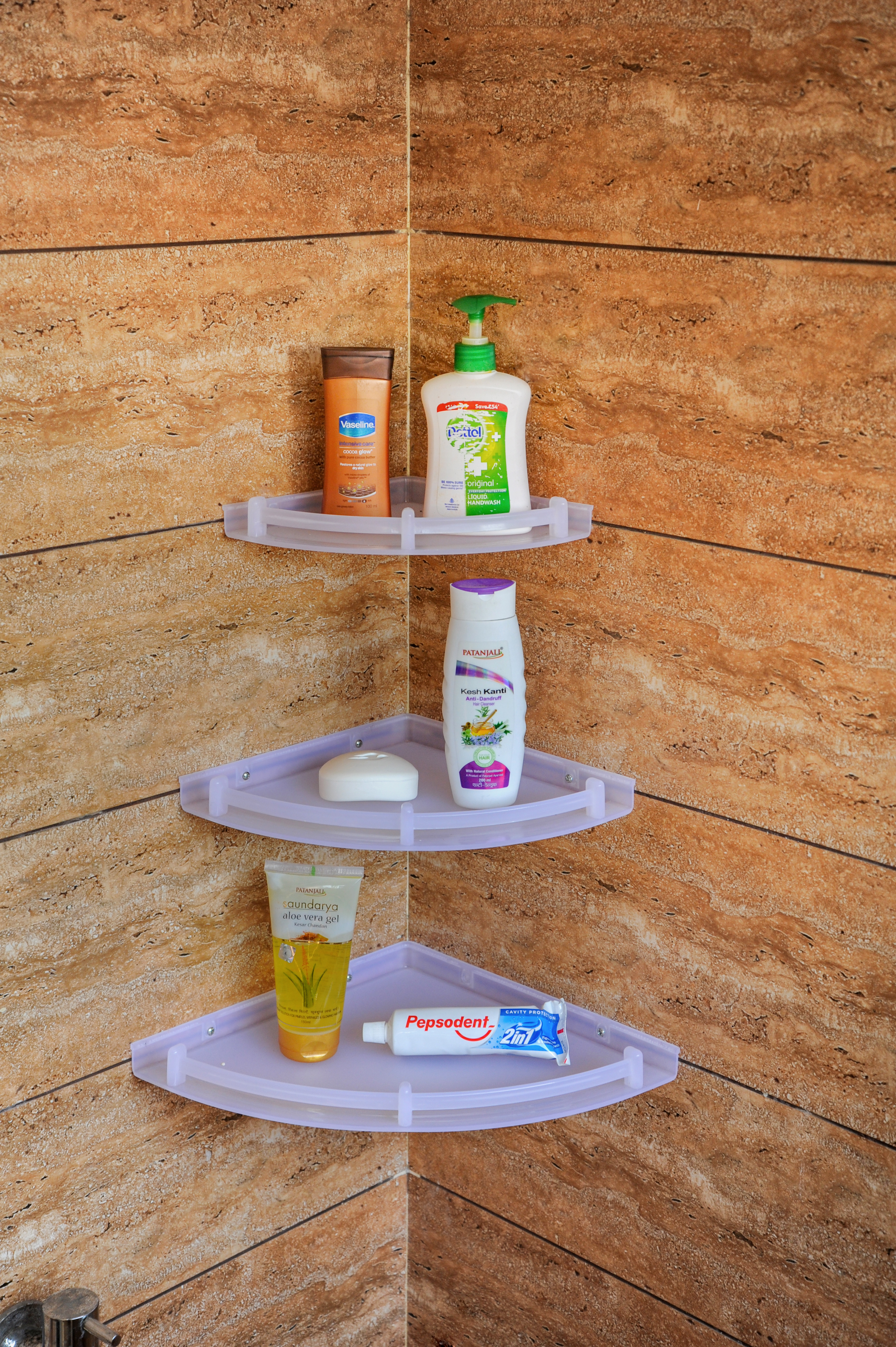 Corner Shel - High-grade Plastic, Available In Sizes 6"x9"x11", 6"x8"x10", 8"x10"x12" | Wall Mounted, Crack Resistant, Unbreakable Design