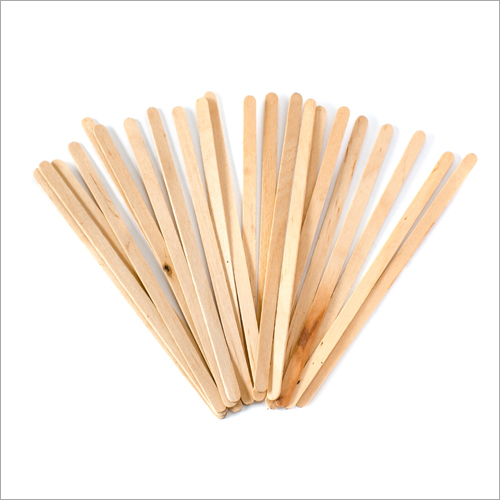 Disposable Wooden Stick - Wooden, 5 Inch, Brown | Polished Finish, Non-Toxic, Ideal for Ice Cream Serving, Secure Packaging Options