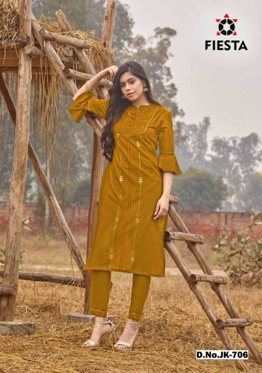 Cotton By Rayon Soft Silk Kurti With Pant - M, L, Xl, 2xl, 3xl | Traditional Ethnic Style, Handwork Accessories, Quick Dry, Washable