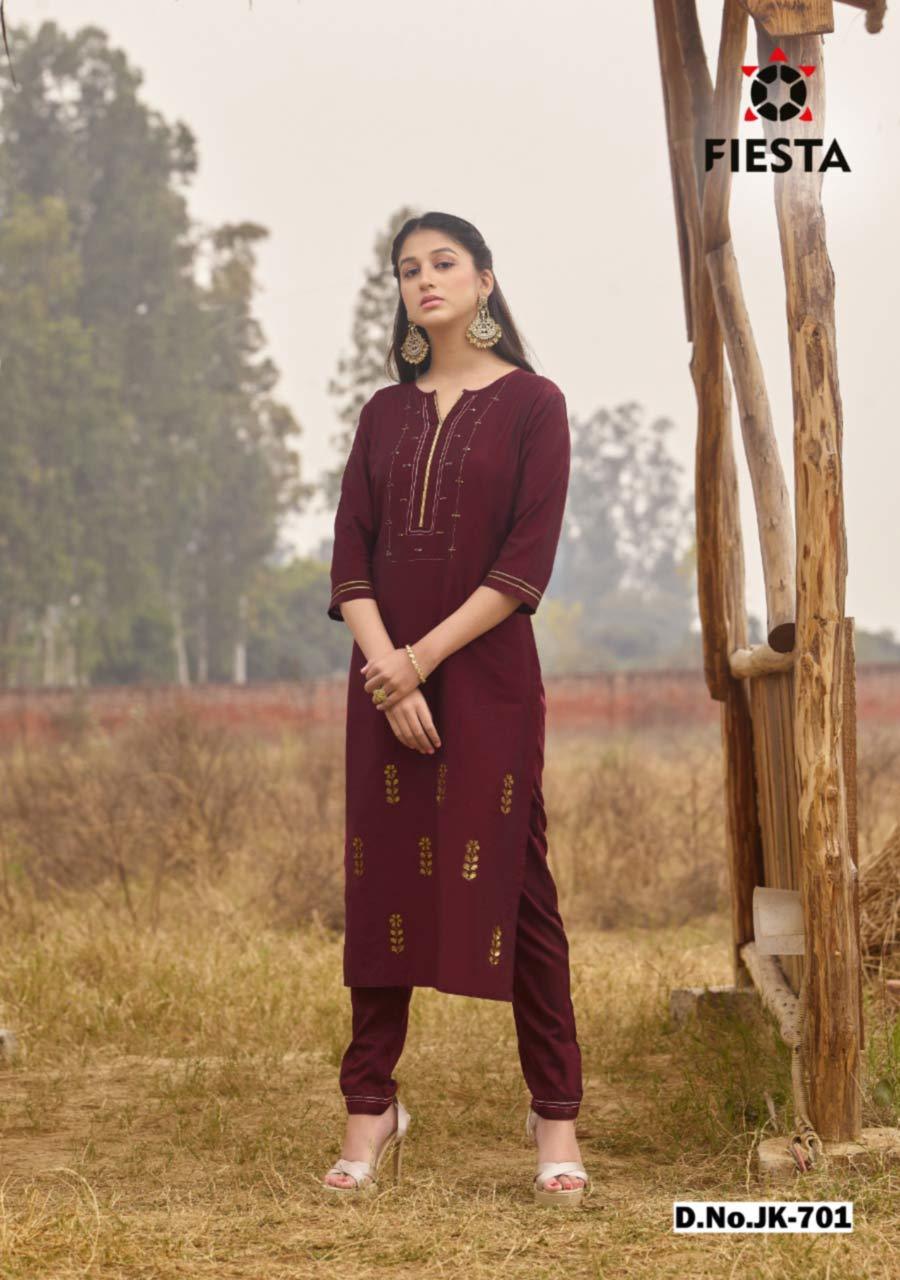 Cotton By Rayon Soft Silk Kurti With Pant - M, L, Xl, 2xl, 3xl | Traditional Ethnic Style, Handwork Accessories, Quick Dry, Washable