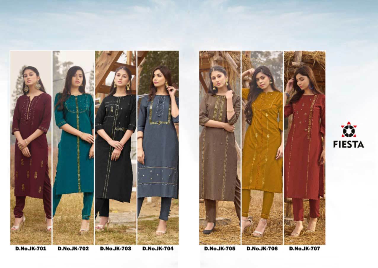 Cotton By Rayon Soft Silk Kurti With Pant - M, L, Xl, 2xl, 3xl | Traditional Ethnic Style, Handwork Accessories, Quick Dry, Washable