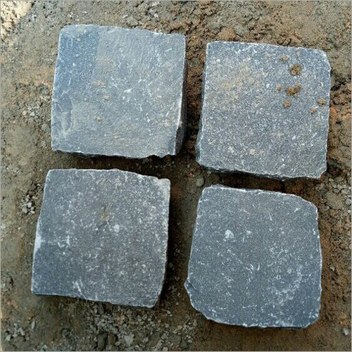 Natural Grey Cobblestone - Granite, 4x4, 6x6, 8x8 Inch | Grey Color, Thickness: 2-4 Millimeter (mm), Natural Stone Elegance