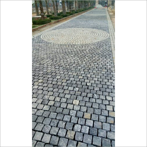 Outdoor Concrete Cobblestone - 4x4, 6x6, 8x8 Inch Sizes | Grey Natural Stone, 2-4mm Thickness
