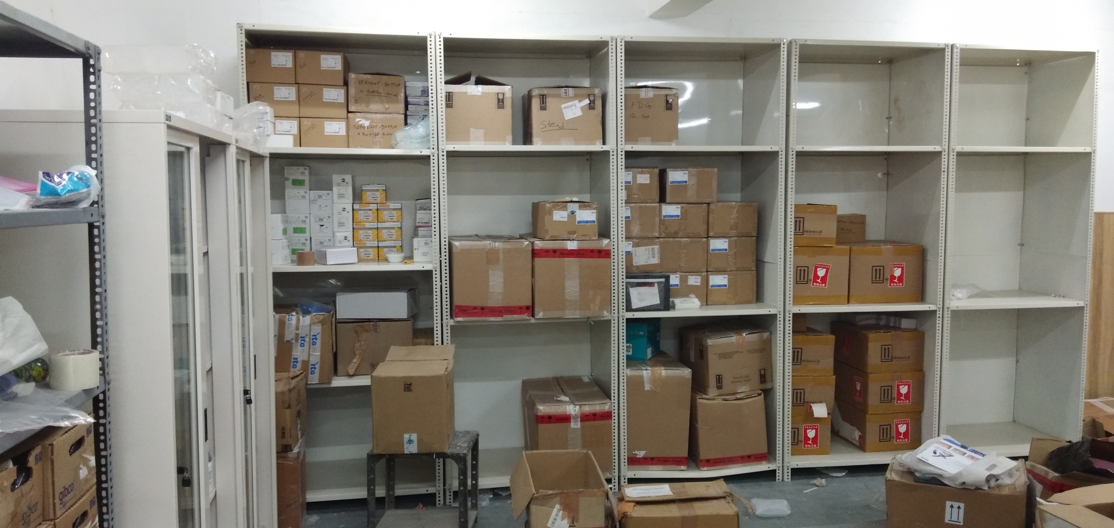 Slotted Angle Warehouse Rack - Heavy-duty Steel, 5 Tier Storage System | Durable Design For Enhanced Load Capacity And Versatile Use