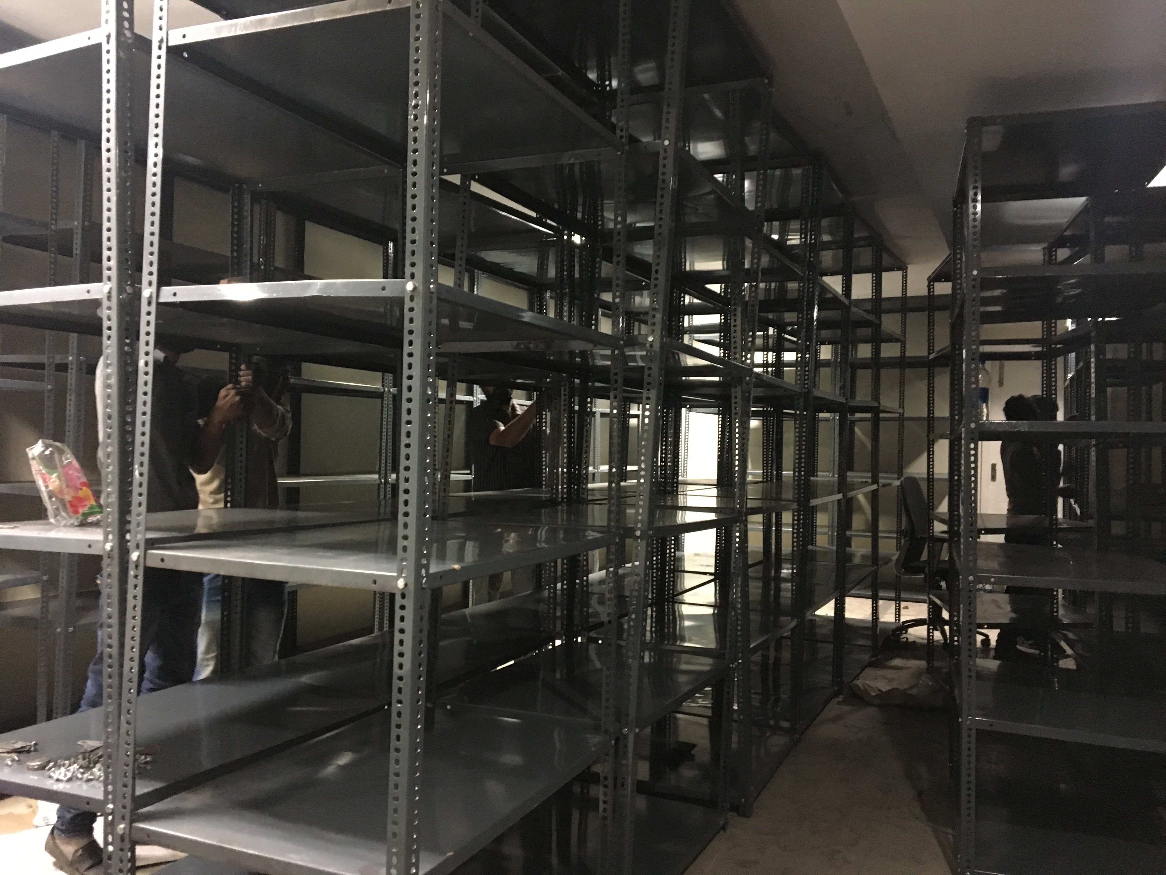 Slotted Angle Warehouse Rack - Heavy-duty Steel, 5 Tier Storage System | Durable Design For Enhanced Load Capacity And Versatile Use