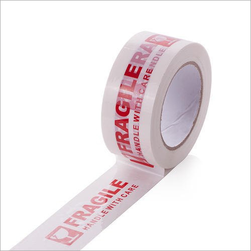BOPP Printed Tape - 72mm Width, 60-65m Length | Red and White Design, Versatile Adhesive Solution