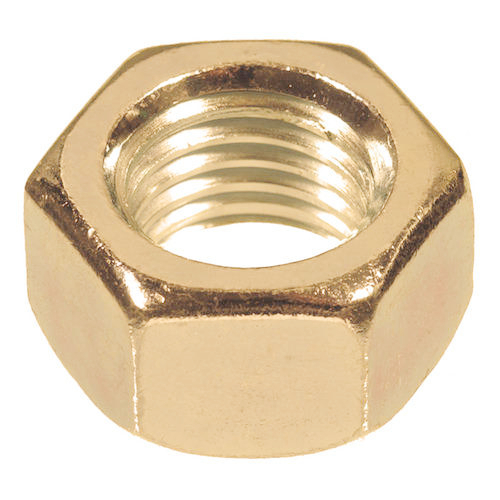 Brass Hex Nut - Material: Brass, Size Range: 6-32 to 1/2-13, Hexagonal Shape, UN Thread Type | Ideal for Shade and Tensile Industries, ASTM B584 Compliant