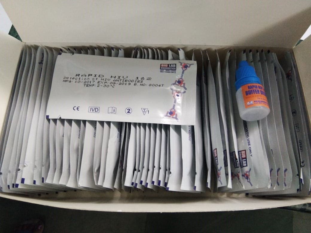 Rapid Hiv Tri Line Test Card Shelf Life: 24 Months From Manufacturing Months