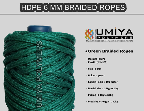 Braided Ropes - Characteristics: Waterproof