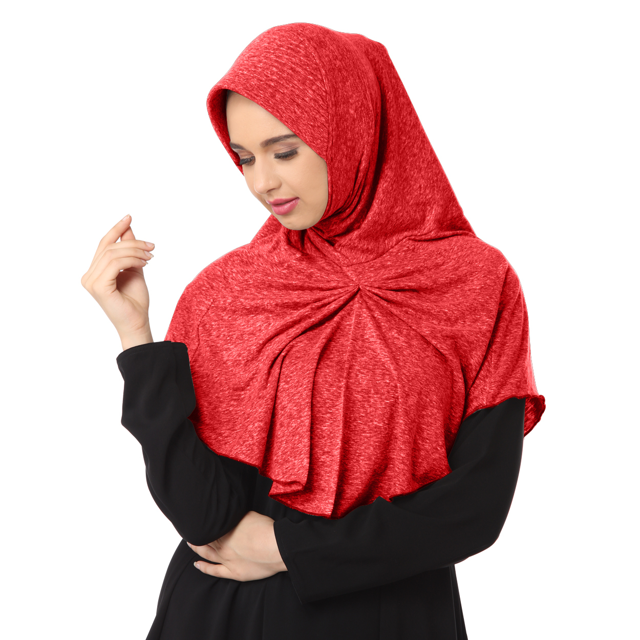 Azeezah Hijab - Poly Cotton Mix, Sizes S-xxl, Colors Black, Olive Green, Grey, Maroon | Breathable, Easy To Wash, Comfortable Fitting