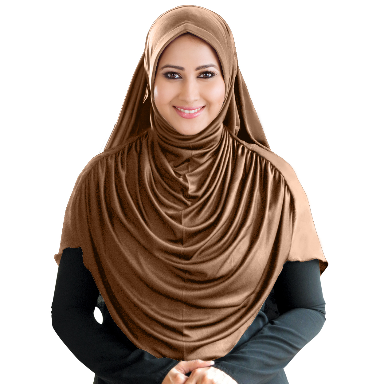 Faeezah Plain Hijab Decoration Material: Stones