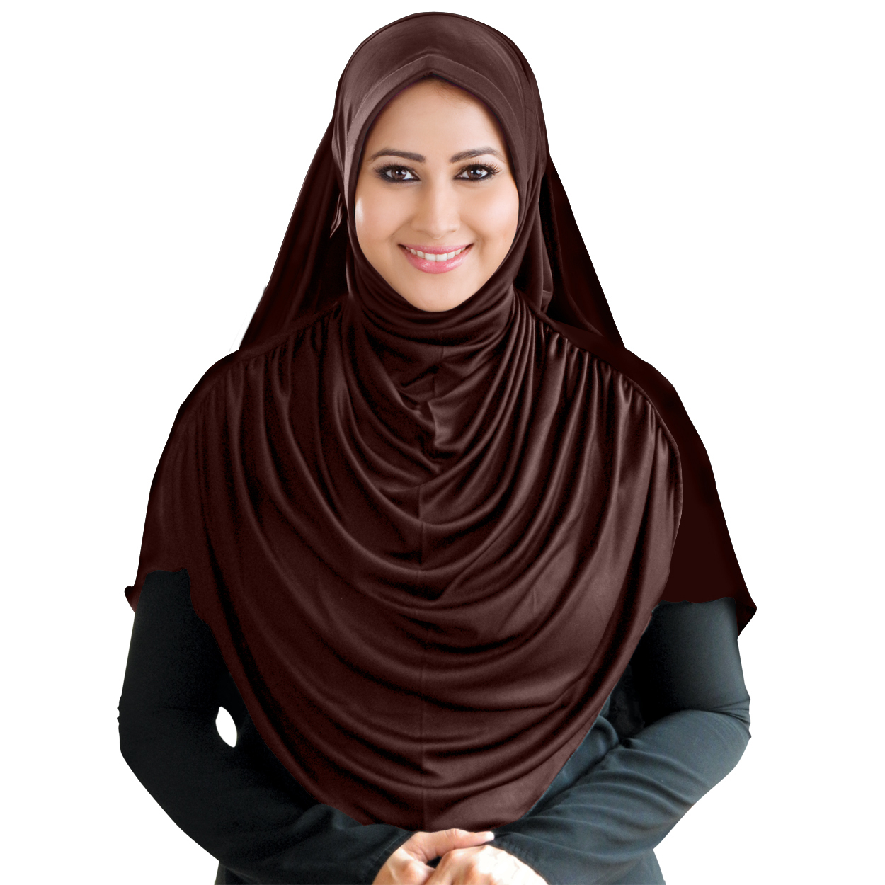 Faeezah Plain Hijab Decoration Material: Stones