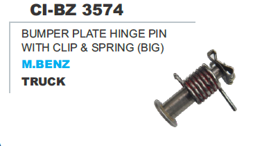 Bumper Plate Hinge with Clip M Benz Truck - Durable Steel | 4-Wheeler Compatible, Warranty Included