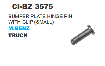 Bumper Plate Hinge Pin with Clip M Benz Truck - Durable Steel Material | Compatible with 4-Wheeler Vehicles, Warranty Included