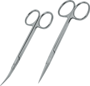 Iris Scissors - Stainless Steel, 3.5in Straight Design | New Ent Surgical Instrument, Sterilized For Rhinoplasty