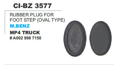 Rubber Plug Foot Step M Benz Truck Vehicle Type: 4 Wheeler