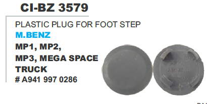 Plastic Plug Foot Step M Benz Truck - Durable Plastic Material | Vehicle Type: 4 Wheeler, Warranty Included