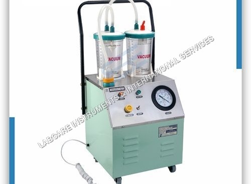 Suction Machine - Stainless Steel, 40x30x60cm - 2 Liters Capacity, 110V Power, 20 kg Weight, Ideal for Surgical Suction & Wound Drainage