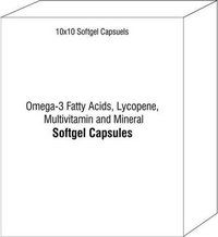 ओमेगा -3 फैटी एसिड लाइकोपीन मल्टीविटामिन और मिनरल सॉफ्टजेल कैप्सूल