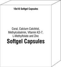 कोरल कैल्शियम कैल्सीट्रियोल मिथाइलकोबालमिन विटामिन K2-7 L-मिथाइलफोलेट और जिंक