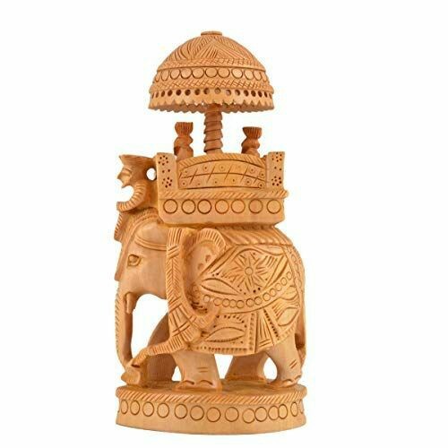 Brown Wooden Ambabari Carving