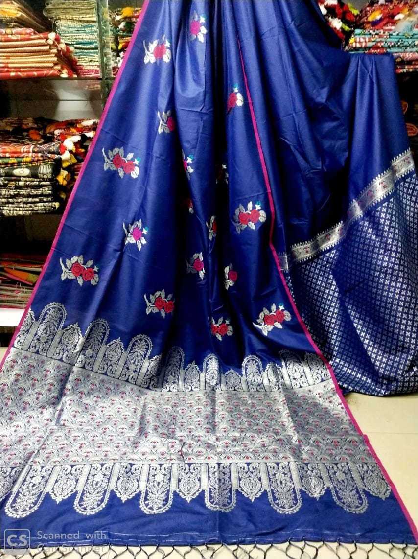 Art Silk Banarasi Fancy Saree - 6.3 Meters With Blouse Piece, Multi Color Jacquard Weaving Work, Zari Work For Women, Ideal For Casual And Festive Occasions