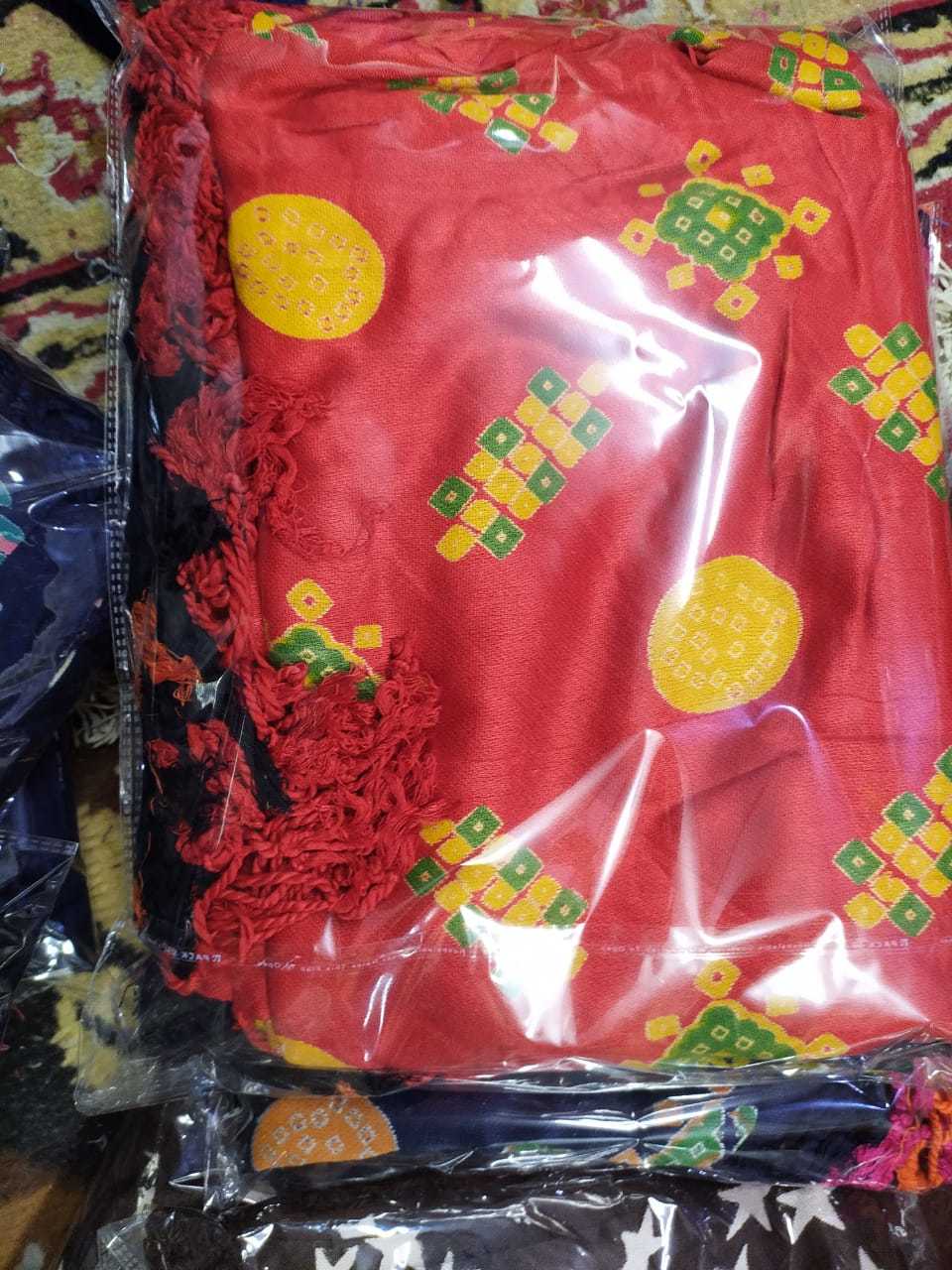 Satin Print Stoles - 28x72 Inch | Wool & Silk Multi Floral Designs, Elegant Decoration For Any Look