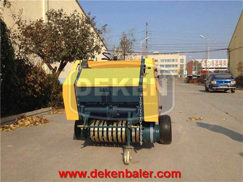 Deken Mini Round Baler - Metal, 115x130x120 Cm, Green/yellow/red/blue | 390 Kg Weight, 2-5 Km/hr Speed, 25-50 Hp Power, Electric Start