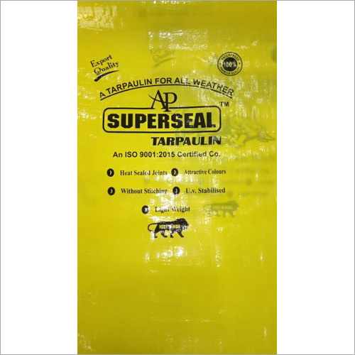 HDPE Coated Tarpaulin Sheet - 150 GSM , Yellow Color, Water-Proof, Flexible Design, Durable, Tear Resistant, Woven Plain Tent Style
