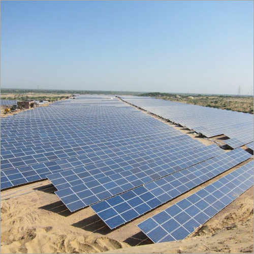 MW scale Grid Connected Solar Power Plant