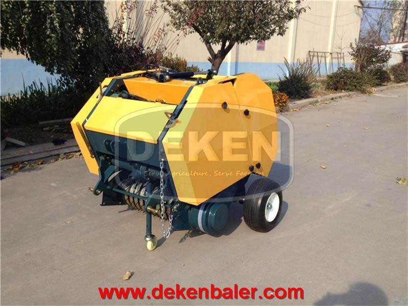 Deken Mini Round Baler - Metal, 115x130x120 Cm, Green/yellow/red/blue | 390 Kg Weight, 2-5 Km/hr Speed, 25-50 Hp Power, Electric Start