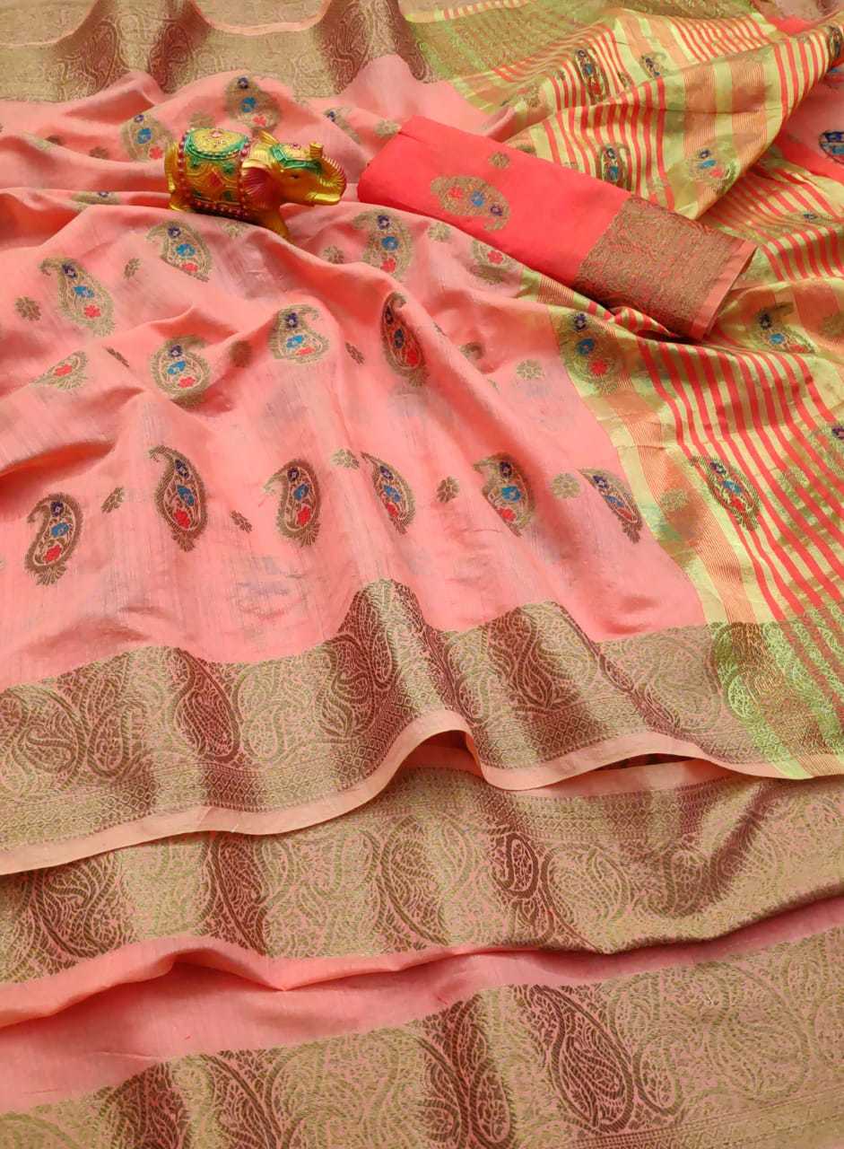 Saree - Cotton Silk With Exclusive Jacquard Design | Seasonal Versatility For Rainy, Spring, Summer, And Winter