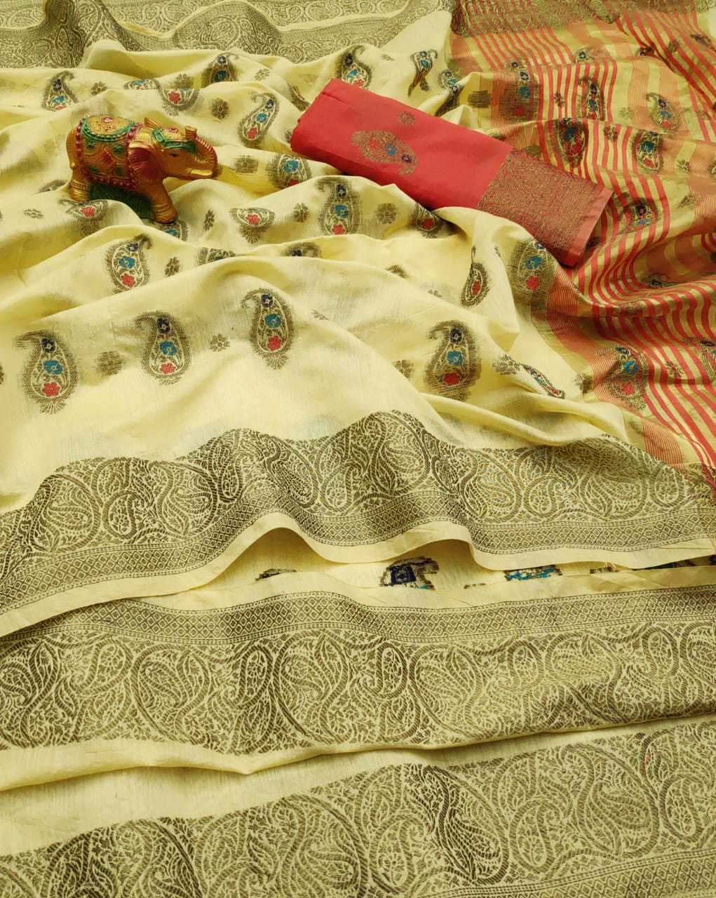 Saree - Cotton Silk With Exclusive Jacquard Design | Seasonal Versatility For Rainy, Spring, Summer, And Winter