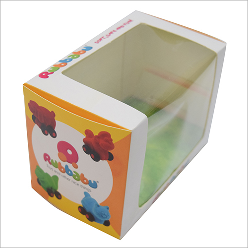 Toy Packaging Box - Craft Paper, Rectangular Shape - Glossy Lamination, Uv Offset Printing, Transparent Film For Visibility