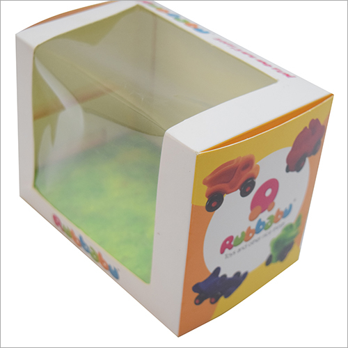 Toy Packaging Box - Craft Paper, Rectangular Shape - Glossy Lamination, Uv Offset Printing, Transparent Film For Visibility