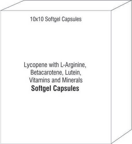 एल-आर्जिनिन बीटाकारोटीन ल्यूटिन विटामिन और खनिज कैप्सूल के साथ लाइकोपीन