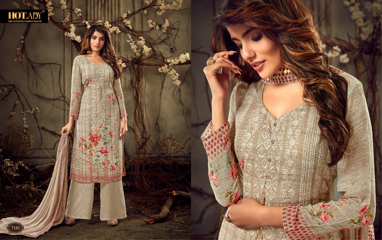 Pink Hot Lady Heavy Georgette Plazzo Salwar Suits